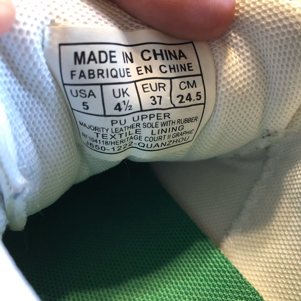 Polo by Ralph Lauren Kids White Sneakers with Multicolor Logo.Size 5 Embroidered - Picture 3 of 10
